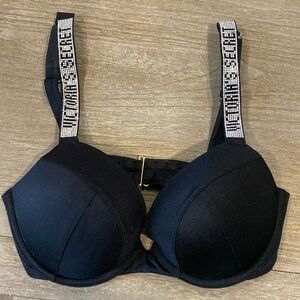 Victoria’s Secret Shine strap push-up bikini top, size 34D